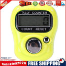 Mini Finger Counter LCD Electronic Digital Counter Range 0-99999 (Yellow)