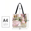 Jump Car Bicycle Shopping Bag, Printed, Casual, Large, 40 x 40cm