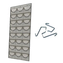 2pcs Hat Rack 24 Pocket Over-The-Door Cap Organizer(Dark Grey)