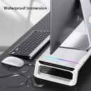 RGB Desktop Monitor Holder 4 USB 2.0 Laptop Stand Base Computer Screen Riser