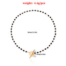 Women Crystal Bead Clavicle Jewelry Choker Chain Collar Necklace Buckle Flower