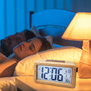 Digital Alarm Clock, Wooden Time Display Battery Operated Electronic Clocks