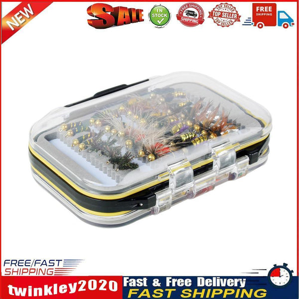 40pcs/Box Trout Fly Fishing Lure Dry Wet Flies Nymphs Fish Artificial Bait Newly