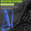 Reflective Straps Night Running Riding Vest Adjustable Safety Band (Blue) Newly