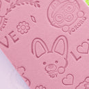 Cartoon Printing Bath Shower Sponge Rub Body Cleaning Bath Scrubber (Pink)