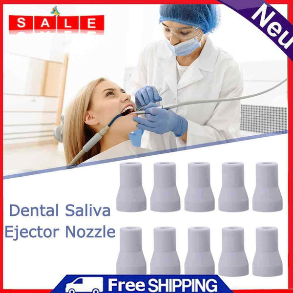 10pcs Dental Weak Suction Tips Replacement Parts Dental Weak Suction Valve Grey