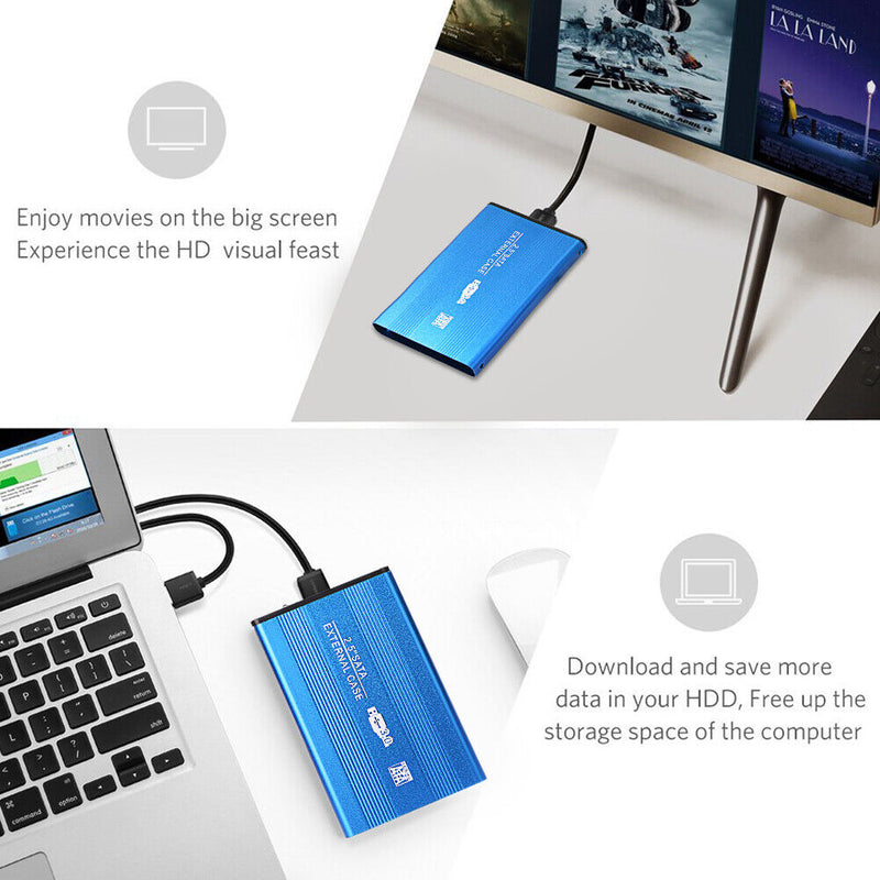 Aluminum Alloy 2.5"" External HDD SSD Box USB SATA3.0 Hard Drive Disk 6GB