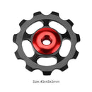 Aluminum Alloy MTB Bike Ceramic Bearing  11T Wheel Rear Derailleur (Black)