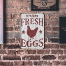 Fresh Egg Sheet Metal Drawing Metal Painting Tin Wall Home Poster Bedroom Sign