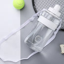 Portable Women Summer Gym Water Bottle Straw Large Capacity (White 2000ml) Newly