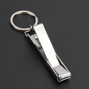 EDC Ultra-thin Foldable Hand Toe Nail Clippers Cutter Stainless Keychain