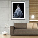 5D DIY Full Drill Diamond Painting Wedding Dress Embroidery Mosaic Kit Wall Arts
