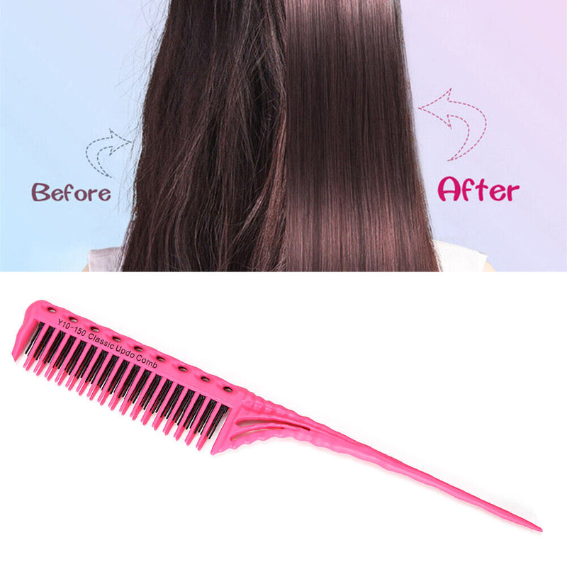 Tail Combs Salon Home Hair Cutting Hairdressing Sectioning Dyeing Brush Comb