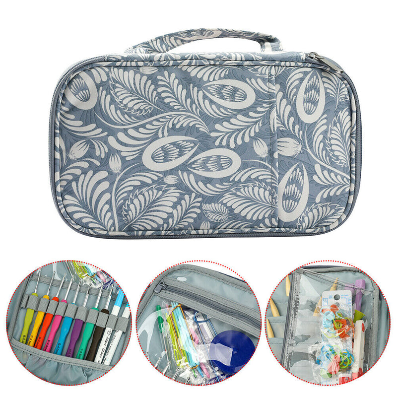 Handmade Yarns Crochet Sewing Tools Storage Bag DIY Knitting Needles Organi