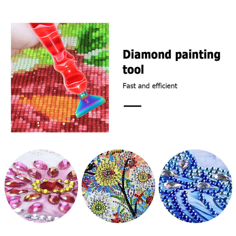 Diamond Painting Metal Point Drill Pen Kits DIY Art Crafts (Red Pen 13pcs)