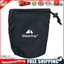 Outdoor Hiking Kits Storage Bag Camping Nail Wind Rope Buckle Pouch (Black)