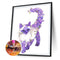 DIY Full Drill Round Diamond Painting Flower Animal Full Drill for Wall Artcr