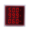 LED Digital Hertz Meter Signal Lights Voltage Current Frequency Combo Tester