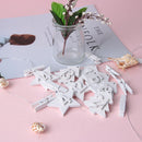 Number Label Countdown Hanging Tags Wooden Pendant Christmas Advent Calendar