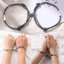 Couple Bracelet Rope Braided Bracelet Rope Alloy Lover  Friendship Bracelet