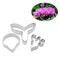 3pcs/set Butterfly Orchid Flower Sugar Cake Mold Fondant Cookie Cutter Newly