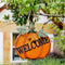 Wood Pumpkin Welcome Door Sign Home Background Wall During Living Room Decor