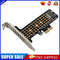 SSD M.2 NVME to PCI-E X1 Adapter Support PCI-E4.0/3.0 (Half-Height Baffle)