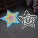 snowvirtuos 4pcs stars metal cutting stamps stencils DIY embossing scrapbooking