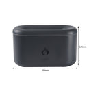 Essential Oil Diffuser Flame Humidifier Home Office Aromatherapy (Black)