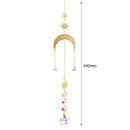 Metal Rainbow Collection Hanging Star Hexagon Crystal Prism Home Decor (31)