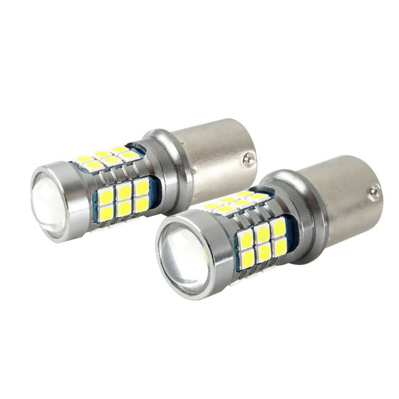 1 Pair S25 1156 BA15S 3030 27SMD LED Car Bulbs for Reverse Turn Signal Light