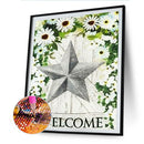 Diamond Painting Welcome Star Full Round Drill Picture of Rhinestone DIY Drawing