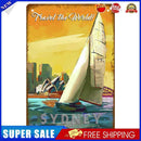 Sailboat at Sea Metal Plate Tin Sign Plaque for Bar Pub Club Cafe Iron Paintings