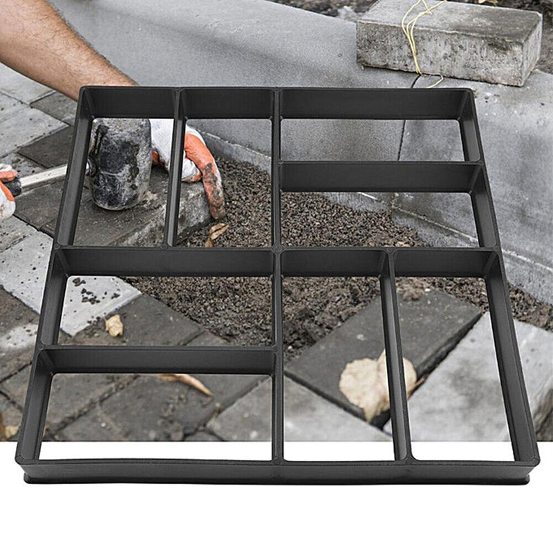 Garden Pavement Mold DIY Paving Cement Brick Stone Road Concrete Path Maker Mold
