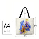 Tower animal Printed Shoulder Shopping Bag Casual Large Tote Handbag