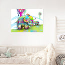 Elephant and Bird Oil Paint By Numbers Kits Drawing DIY Wall Art (M948)