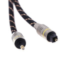 3.5mm Digital Optical Audio Cable Mini Toslink to Toslink Optic Cable(1m) Newly