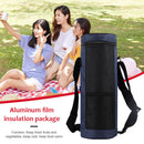 Portable Lunch Insulation Bag Food Cooler Water Bottle Bags (Dark Blue) Newly