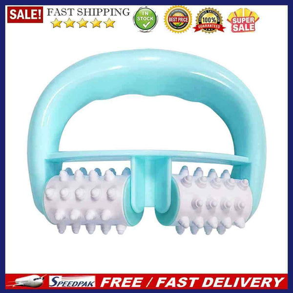 PVC Plastic Manual Body Roller Massager Dual Wheel Pain Relief Massage Tools