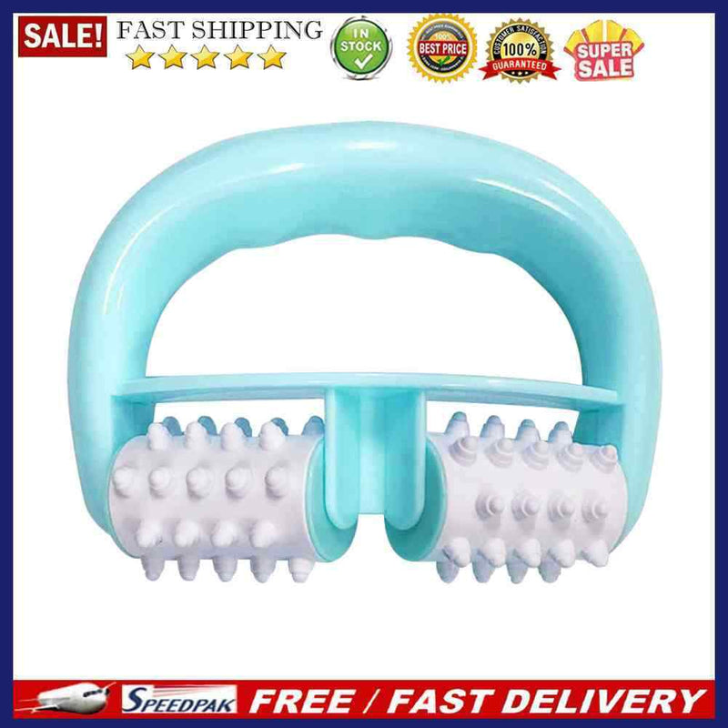 PVC Plastic Manual Body Roller Massager Dual Wheel Pain Relief Massage Tools