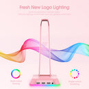 ONIKUMA Headset Display Stand ST-2 with 3 USB+Audio Port Holder (Pink) Newly