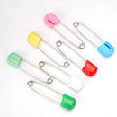 Stainless Steel Safety Pins Brooch Holder Diaper Secure Clips (100pcs 40mm)