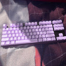 104pcs Universal Mechanical Keyboard Keycap PC Bakclit Key Cap Set (Purple)