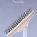 Two-In-One Design Clean Brush Dismountable Handle Bathroom Scrubber (Beige)