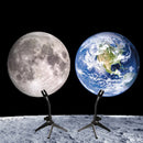 5pcs Earth Moon Star Projector Night Light Films Romantic Kids Bedroom Decor