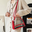 PVC Women Clear Crossbody Bag Summer Female PU Leather Handbags Phone Purses