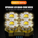 USB Rechargeable Portable Flashlight Outdoor Camping Hiking Headlight Headl