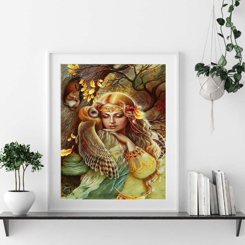 Princess Oil Paint By Numbers Canvas Set Drawing DIY Coloring Picture for Adults