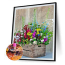 5D Diamond Painting Wood Flower Vase Full Round Drill DIY Home Decoration Gifts