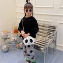 Cute Panda Crossbody Bag Kids Plush Chain Shoulder Bags Small Purse (B)